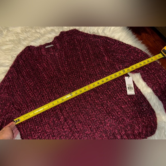 DEX Chunky Knit Sweater In Berry Melange, Size 3X - Picture 13 of 16